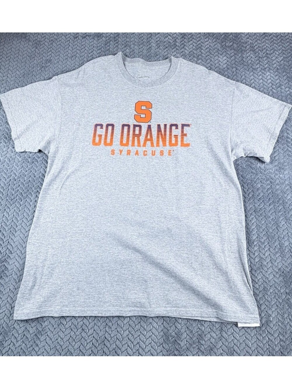 Syracuse T-Shirt Orangemen Licensed Captivating Graphic Tee Size XL Orange 0136